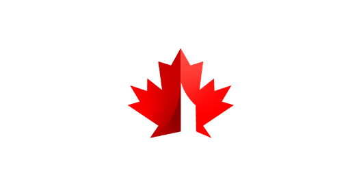 Red maple leaf logo