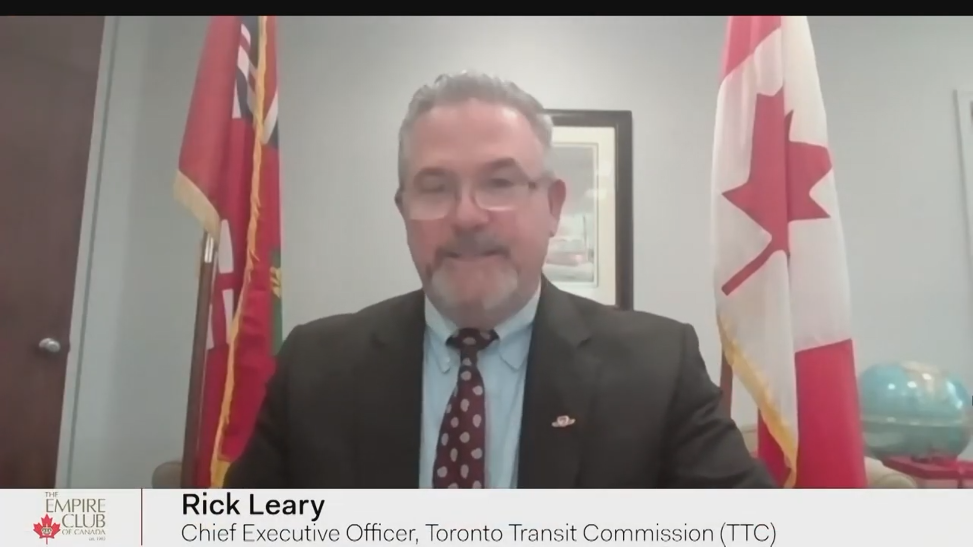 Rick Leary, CEO of TTC speaking at a vitural event